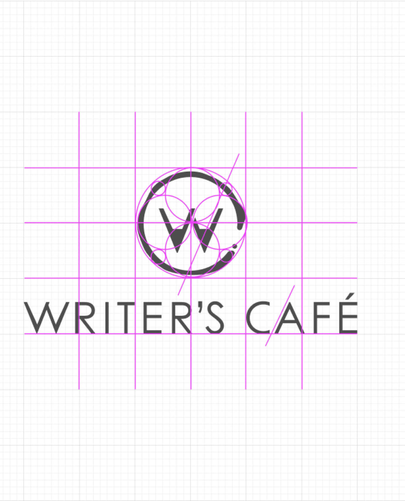 Writer's Café logo grid